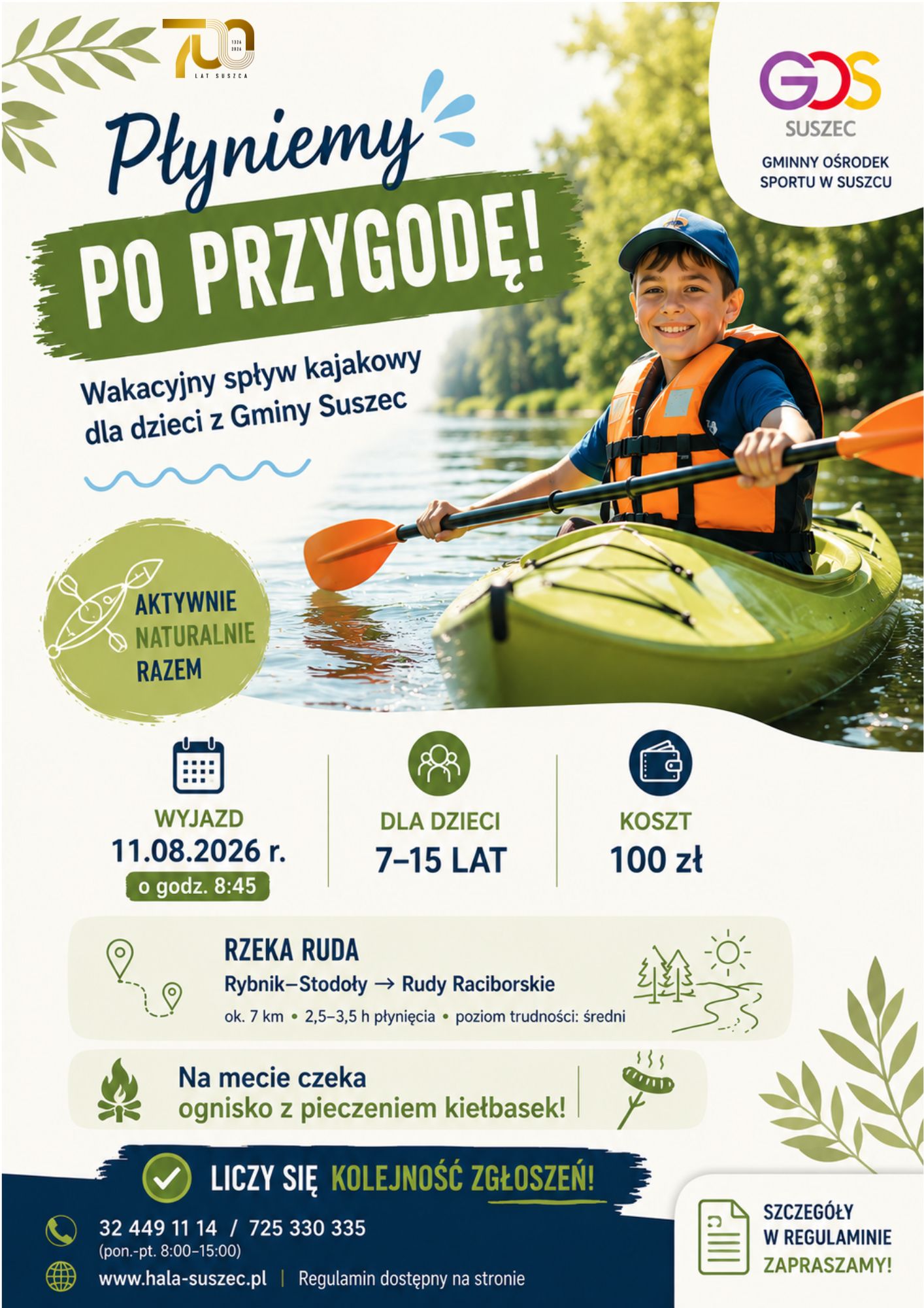 Wycieczka na spływ kajakowy